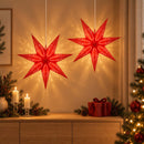 Julebelysning RAAHE 2 stk. 10 LED'er Varm hvid 60 x 6 x 60 cm