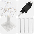 Starburst-juletræ Hvid 25 x 25 x 240 cm Plastik 688 LED'er