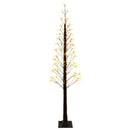 Starburst-juletræ Brun 25 x 25 x 210 cm Plastik 560 LED'er