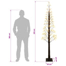 Starburst-juletræ Brun 25 x 25 x 210 cm Plastik 560 LED'er