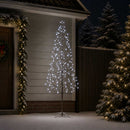 LED-juletræ med lyskæde Sort 47 x 240 cm Stål 268 LED'er