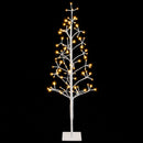LED-juletræ med lyskæde Hvid 18 x 18 x 120 cm Stål 140 LED'er