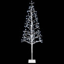 LED-juletræ med lyskæde Hvid 18 x 18 x 150 cm Stål 164 LED'er