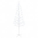 LED-juletræ med lyskæde Hvid 47 x 210 cm Stål 228 LED'er