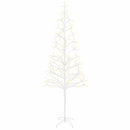 LED-juletræ med lyskæde Hvid 47 x 240 cm Stål 268 LED'er