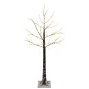 Snedækket LED-juletræ Brun 22 x 22 x 120 cm Plastik 174 LED'er