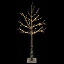 Snedækket LED-juletræ Brun 22 x 22 x 120 cm Plastik 174 LED'er