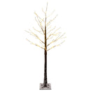 Snedækket LED-juletræ Brun 22 x 22 x 150 cm Plastik 232 LED'er
