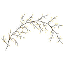 LED-pileranke til juledekoration 2 stk. Sort 180 cm Stål