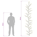 LED-pileranke til juledekoration 2 stk. Sort 270 cm Stål
