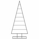 Metal juletræ KUOPIO 210 cm Metal Sort