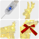 Julerensdyr med slæde 5 stk. 240 LED'er Varm hvid
