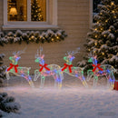 Jule Rensdyr 4 stk. 80 LED'er Flerfarvet 43 x 19 x 65 cm