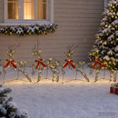 Jule Rensdyr 4 stk. 80 LED'er Varm hvid 43 x 19 x 65 cm