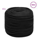 Multifunktionelt universaltov 8 mm 100 m Sort PP