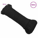 Multifunktionelt universaltov 4 mm 500 m Sort PP