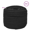 Multifunktionelt universaltov 14 mm 25 m Sort PP