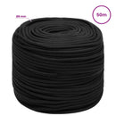 Multifunktionelt universaltov 8 mm 50 m Sort PP