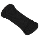 Multifunktionelt universaltov 5 mm 100 m Sort Polyester