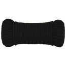 Multifunktionelt universaltov 5 mm 100 m Sort Polyester