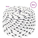 Multifunktionelt universaltov 8 mm 25 m Hvid Polyester