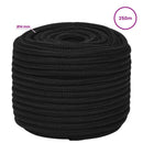 Multifunktionelt universaltov 14 mm 250 m Sort Polyester