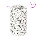 Multifunktionelt universaltov 2 mm 25 m Hvid Polyester