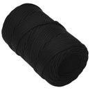 Multifunktionelt universaltov 2 mm 250 m Sort Polyester