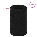 Multifunktionelt universaltov 2 mm 250 m Sort Polyester