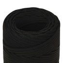 Multifunktionelt universaltov 2 mm 100 m Sort Polyester