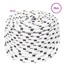 Multifunktionelt universaltov 6 mm 25 m Hvid Polyester