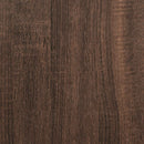 konsolbord 75x34,5x75 cm konstrueret træ brunt egetræ