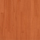 Sengestel med hylde Voks brun 90 x 190 cm Massivt fyrretræ