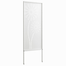 Have privatliv skærm Fretwork Hvid 50 x 140 cm Koldvalset stål