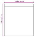 voile-gardiner med løkker 2 stk. 140x140 cm gul