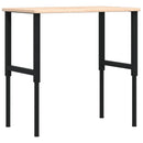 arbejdsbænk 100x60x(71,5-98) cm massivt egetræ rektangulær - xlshop.dk