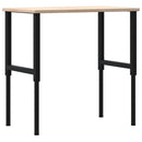 arbejdsbænk 100x60x(71,5-98) cm massivt egetræ rektangulær - xlshop.dk