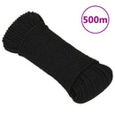 arbejdsreb 4 mm 500 m polyester sort - xlshop.dk