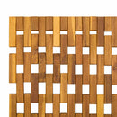 Bademåtter 2 stk. Naturfarvet 44 x 60 cm Massivt Akacietræ - xlshop.dk