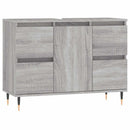 badeværelsesskab 80x33x60 cm konstrueret træ grå sonoma-eg - xlshop.dk