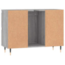 badeværelsesskab 80x33x60 cm konstrueret træ grå sonoma-eg - xlshop.dk