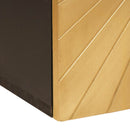 Badeværelsesskab Sort og Guld 38 x 33 x 48 cm Massivt mangotræ - xlshop.dk