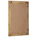 badeværelsesspejl 50x70x3 cm massivt mangotræ brun - xlshop.dk