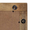 badeværelsesspejl 50x70x3 cm massivt mangotræ brun - xlshop.dk