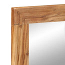 Badeværelsesspejl Brun 70 x 50 x 2,5 cm Glas og solid akacietræ - xlshop.dk