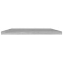boghylder 8 stk. 60x40x1,5 cm konstrueret træ betongrå - xlshop.dk