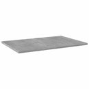 boghylder 8 stk. 60x40x1,5 cm konstrueret træ betongrå - xlshop.dk