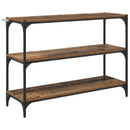 Bogskab Gammelt træ 100 x 33 x 70,5 cm Ingeniørt træ og jern - xlshop.dk