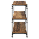 Bogskab Gammelt træ 100 x 33 x 70,5 cm Ingeniørt træ og jern - xlshop.dk