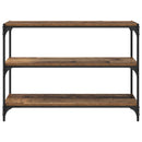 Bogskab Gammelt træ 100 x 33 x 70,5 cm Ingeniørt træ og jern - xlshop.dk